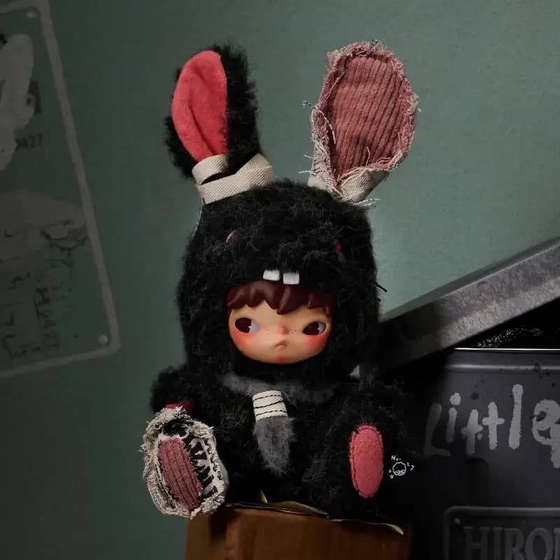 POP MART Hirono Little Hare Plush Doll Pendant Series Mystery Box Genuine Blind Box Guess Toys Bag Anime Figure Desktop