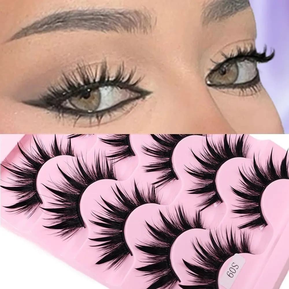 Ciglia Finte Voluminose e Morbide, Lunghe e Spesse, Realizzate a Mano, Ciglia 3D in Finto Visone, Fascia Morbida Riutilizzabile, Strumenti per il Trucco Occhi
