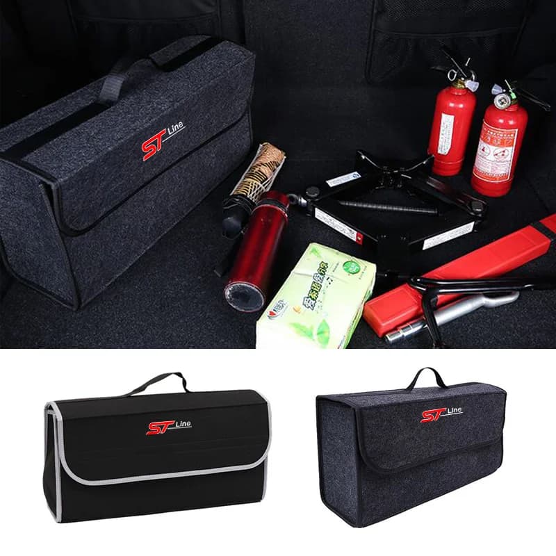 Large capacity Car Trunk Organizer Box Folding Storage Box Tools For Ford Mustang ST Line F150 Explorer Focus Fiesta EDGE Escort