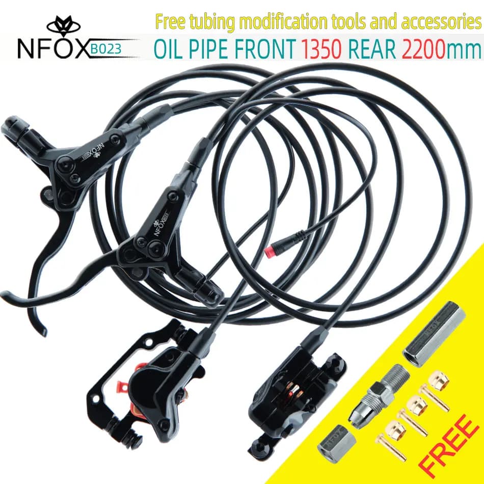 NFOX B023 bicicletta elettrica Scooter disco olio freno idraulico 160 accessori 203 E bici 180 spegnimento destro 140 strumento regalo nuovo