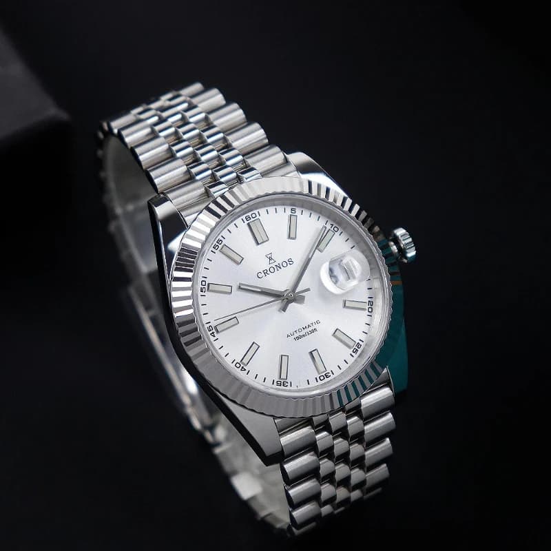 Cronos 40mm Orologio da uomo Top Brand PT5000 Miyota9015 Meccanico Moda Uomo Orologi Zaffiro Impermeabile 100m BGW9 L6047 L6046