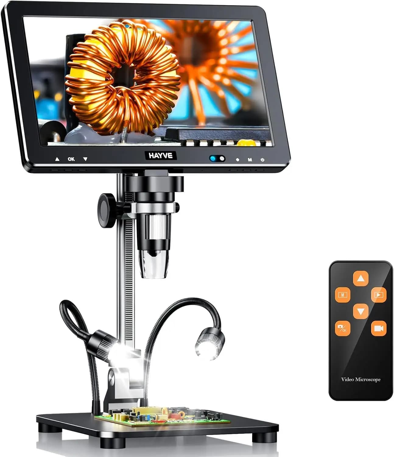 Microscopio digitale LCD DM13 10.1 pollici 16MP 2000X HD IPS per saldatura, riparazione elettronica e microscopia di monete per adulti