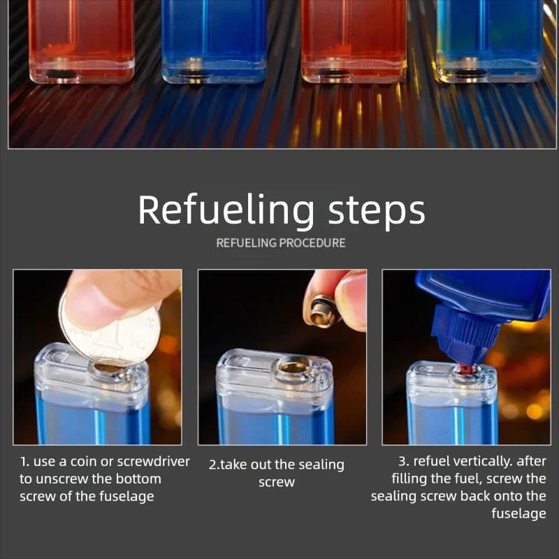 2026 High-looking Vintage Kerosine Lighter with Visible Oil Tank, Grinding Wheel Open Flame, Personalized Gift for Trendy Men