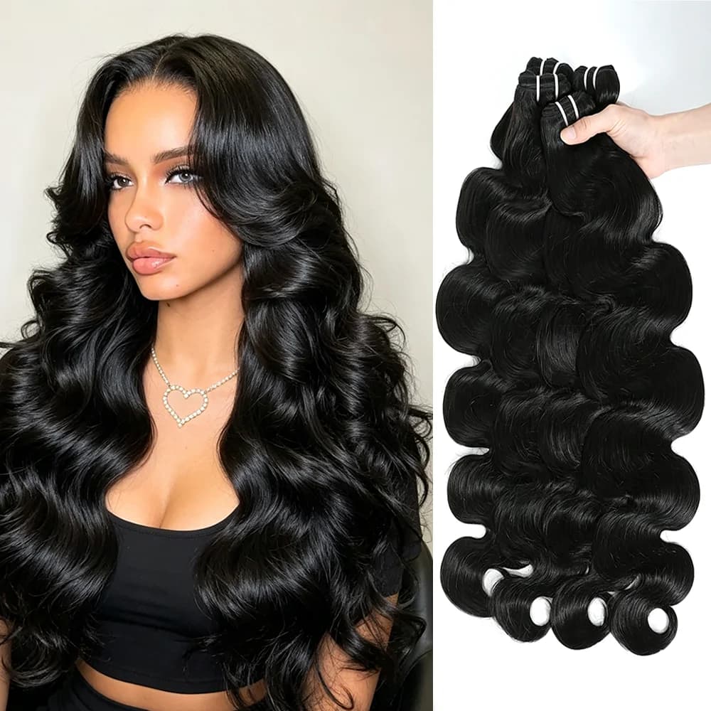 15A Raw Indian Human Hair Bundles Body Wave Bundles Human Hair Triple Lifespan Straight Deep Curly Wave Virgin Remy Hair No Tangle Shedding Keep Texture Silky Soft After Multiple Washes