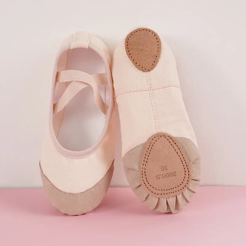 Scarpe da balletto per ragazze per bambini Scarpe da ballo classiche Bambini Ragazzi Pantofole da balletto per adulti Scarpe da allenamento per danza con suola morbida per palestra di yoga indoor