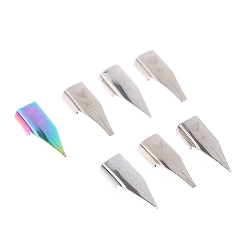 ●3pcs 757# Pen Nib Accessories Dazzling F/EF/M Art Nib School Supplies