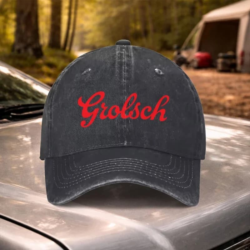 Grolsch Vintage Baseball Cap – Adjustable Hook & Loop, Lightweight Unisex Hat for Men & Women