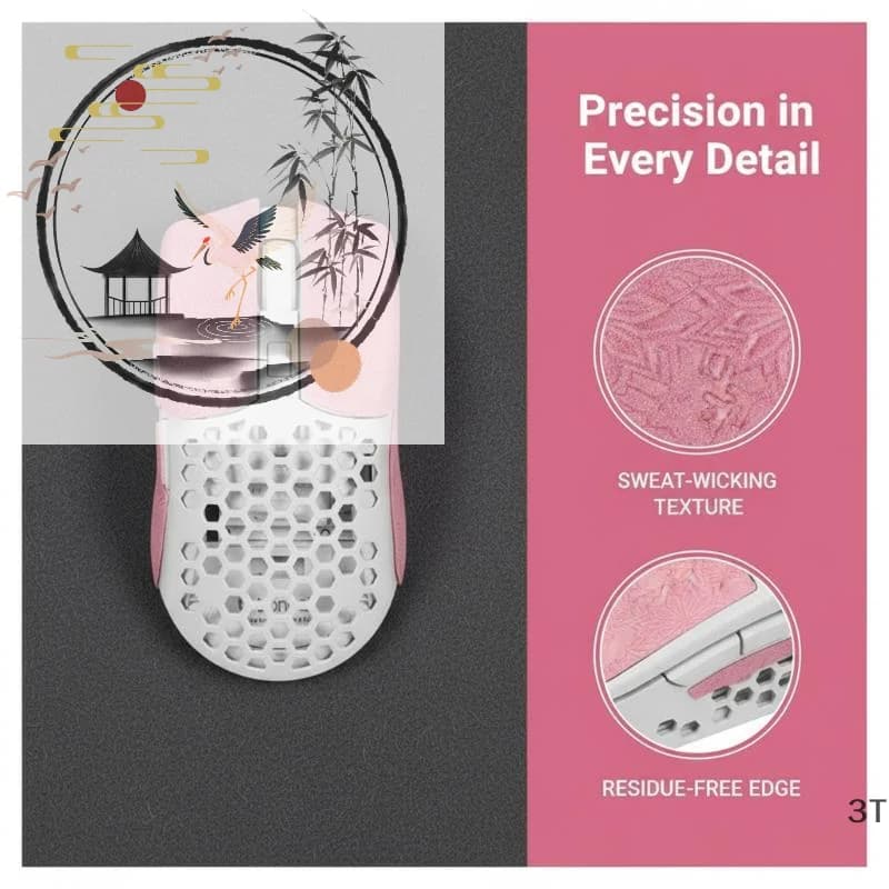15x11cm Mouse Sticker Sweat Proof Anti Slip DIY Grip Tape for Wireless Gaming Optical Mice Desk Use