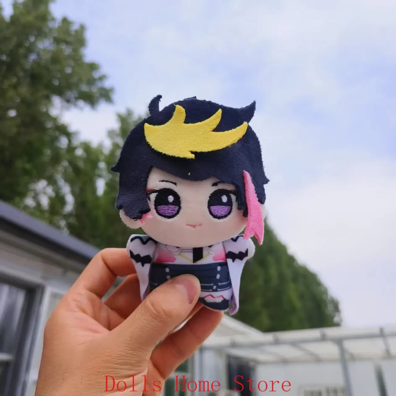 Anime Attribute Cosplay Print Body Dress Up Clothes Stuffed Keychain Pendant Birthday Xmas Gift 10cm