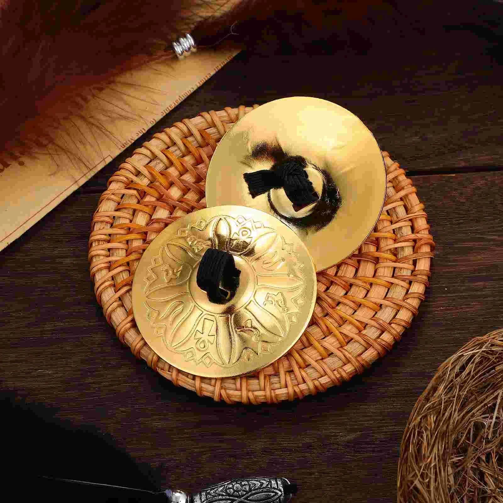 Copper Finger Cymbals Small Finger Cymbals Belly Dancing Mini Cymbals Musical Instrument Saucers