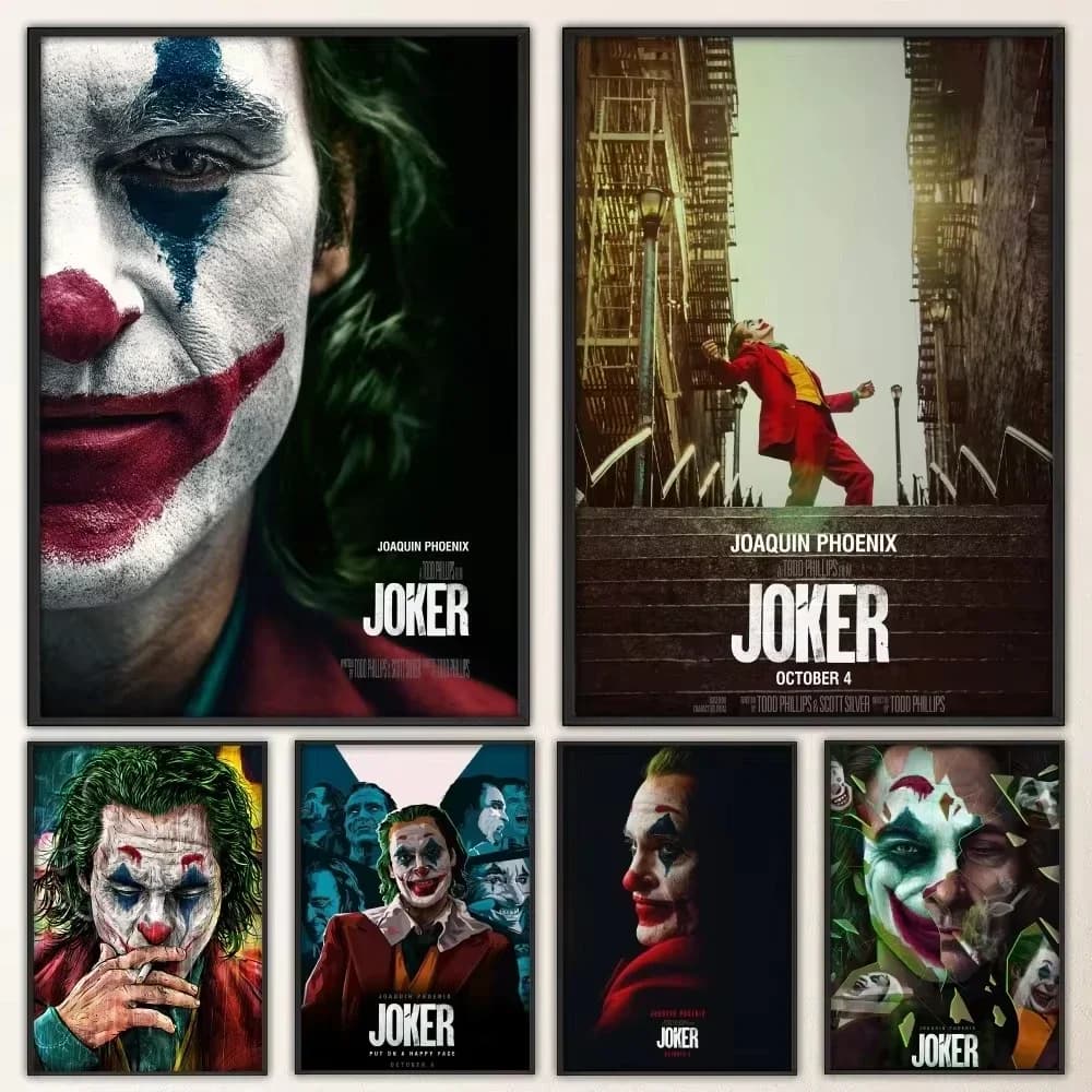 J-Joaquin P-Phoenix J-Joker Poster Fancy Wall Painting for Living Room Bar Vintage Decorative Painting