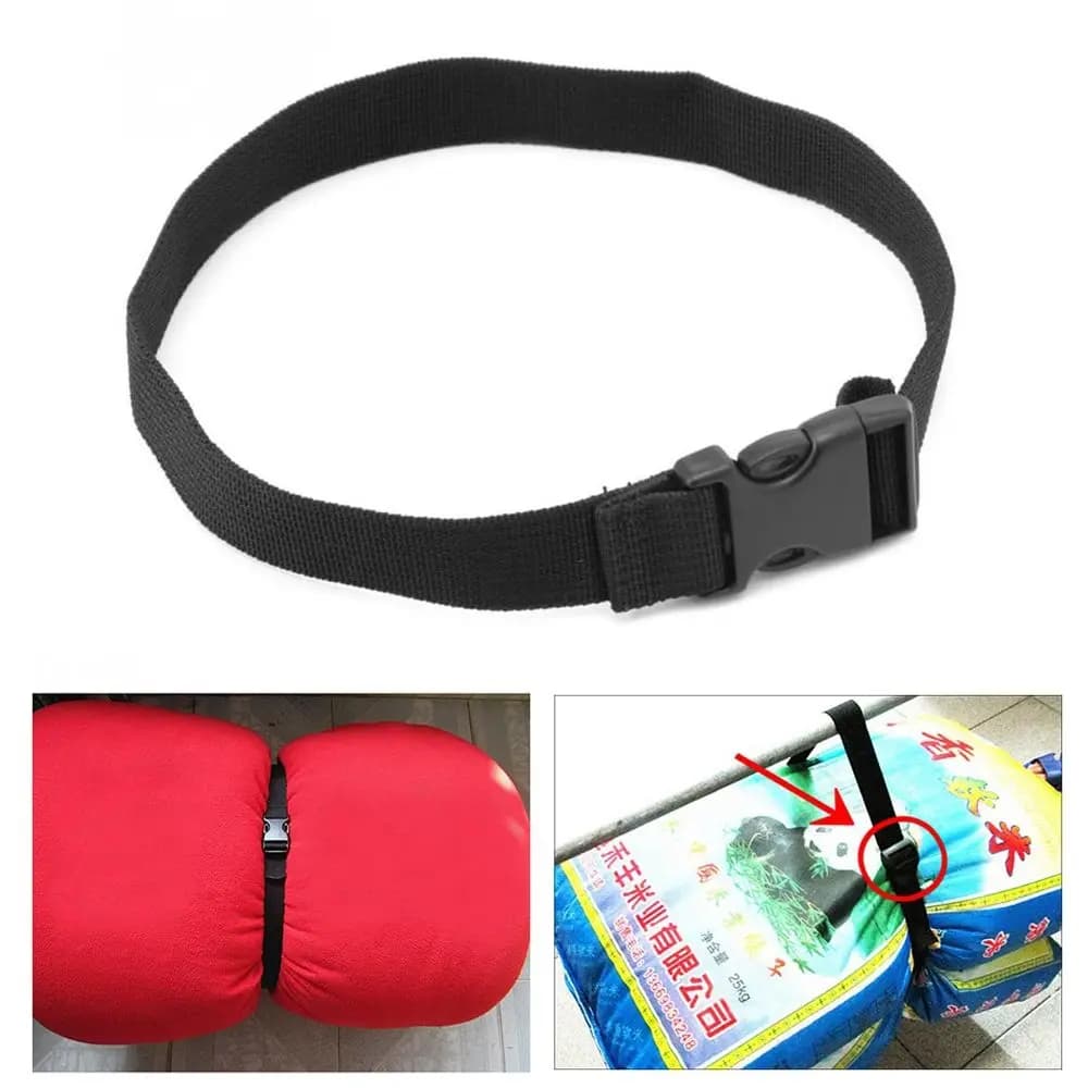 Durable Release Buckle Outdoor Camping Tool Travel Tied Kits Nylon Cargo Tie Down Luggage Holder Belt Strap