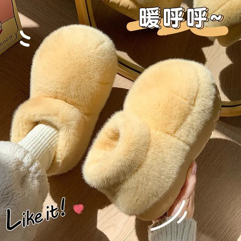 Women's fur fur loafers for the winter house moccasins for women's warm plush designer bedroom blur soft floor home boots