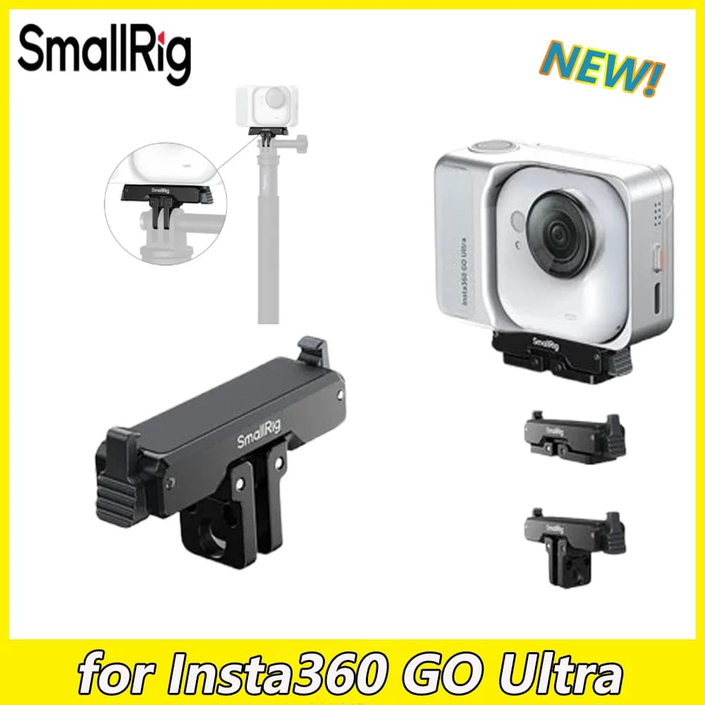 SmallRig Magnetic Quick Hook Adapter with 2-point Base for Insta360 GO Ultra 5919 Action Camera Accessories