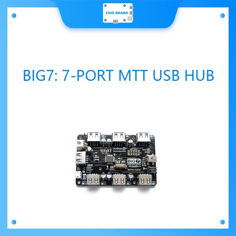 BIG7: HUB USB MTT a 7 PORTE PER RASPBERRY PI (REV 2)