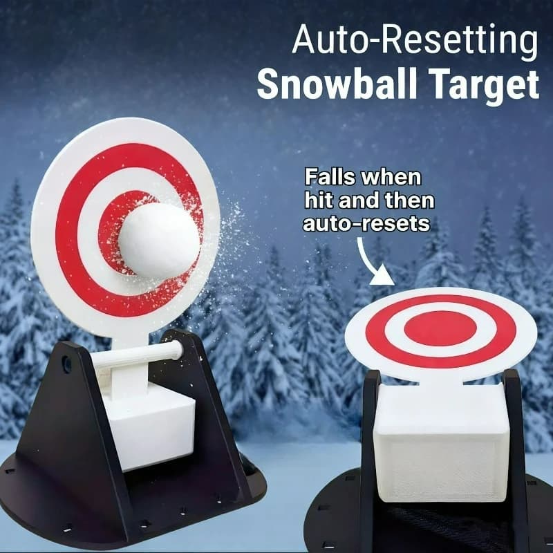 Bersaglio Portatile per Allenamento di Tiro con l'Arco, Reset Automatico, per Neve Invernale, Accessori per Pratica di Tiro per Adulti e Bambini