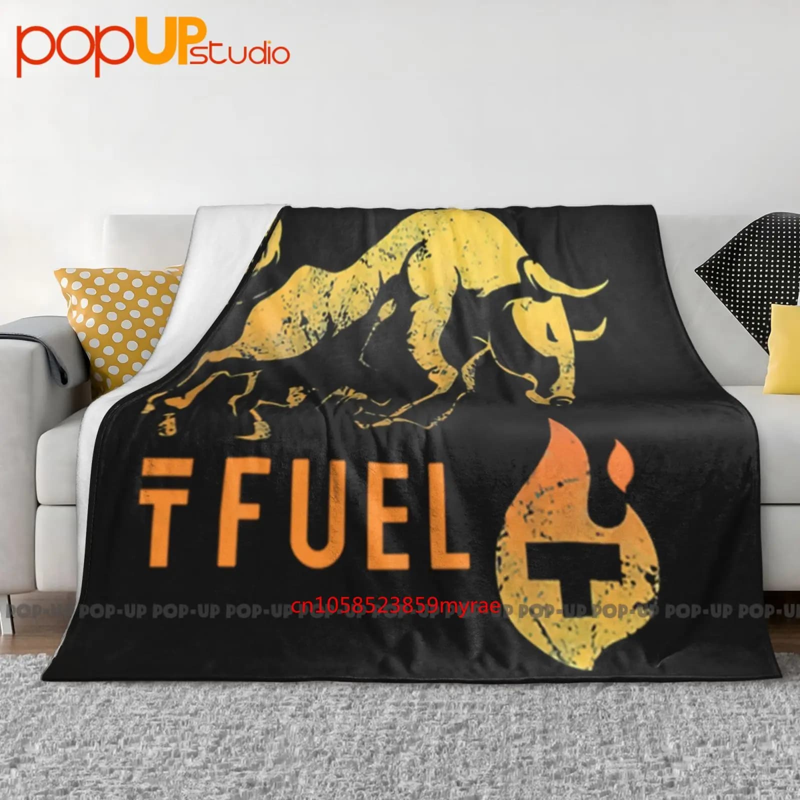 Tfuel Riscaldamento The Bullrun Theta Fuel Crypto Blockchain Coperta ultra morbida Trapunta Copridivano invernale Copriletto