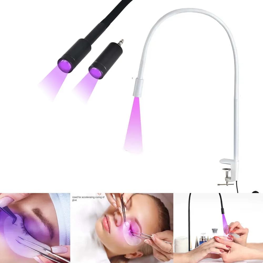 USB UV Luce ultravioletta LED Colla UV Luce polimerizzante Bellezza Ciglia manicure Ciglia finte Innesto Piede Interruttore passo Lampada da terra