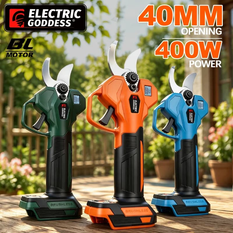 Electric Goddess Electric Scissor Cordless Pruner Shears Branches Cutter Pruning Garden Power Tools For Dewalt 20V Battery Pin