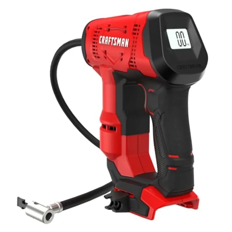 Compressore d'aria portatile V20 senza fili, gonfiatore per pneumatici fino a 150 PSI con manometro digitale, solo strumento CMCE521B