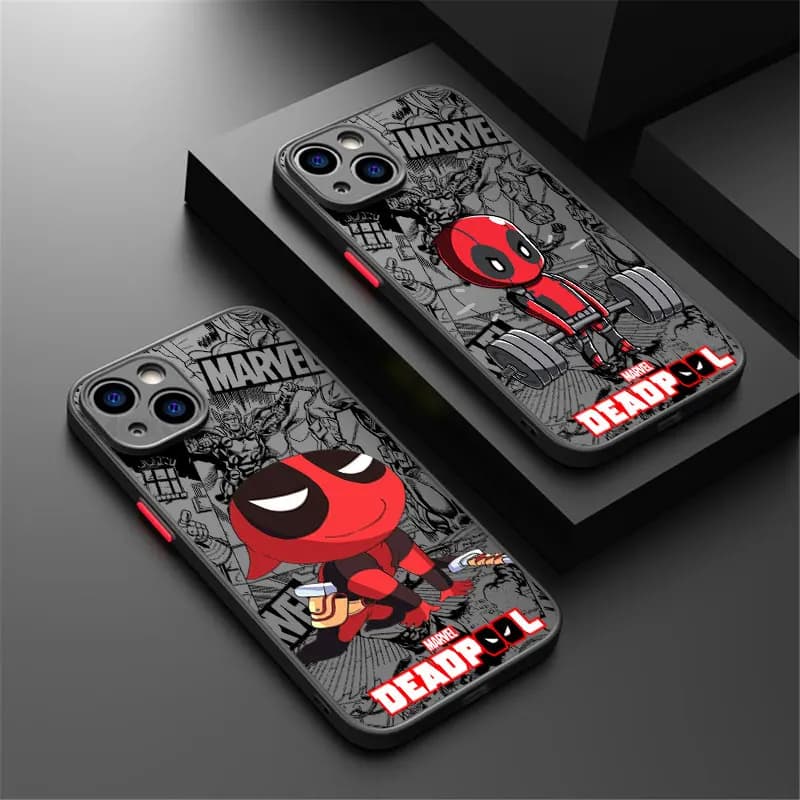 Funny Hot MarvelS DeadpoolS Phone Case For iPhone 17e 17 16e 16 15 14 13 12 11 Mini Pro Air Max X XSMax Plus Matte Clear Cover