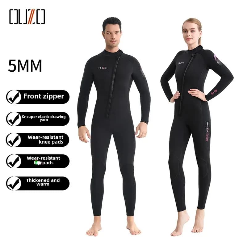 5mm Men's Diving Mute Snorkeling Women's CR Super Stretch Thickness Swim Set Hot Insulated Mute Diving Winter Swimwear