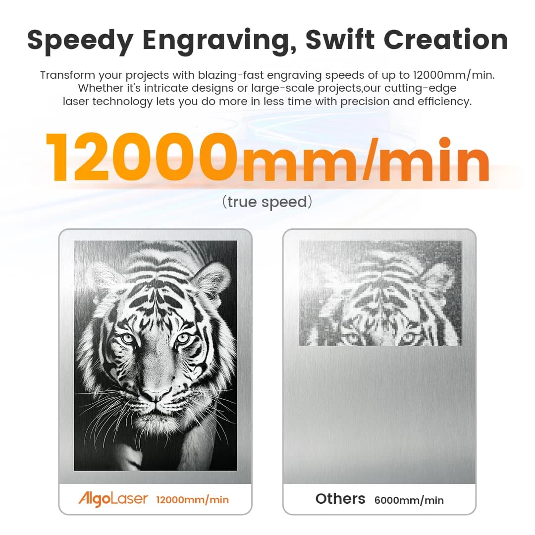 AlgoLaser MK2 10W Diode & 2W IR Dual Metal Laser Engraver Built-in Touch Screen, 12000mm/m Laser Engraver for Metal Tumblers