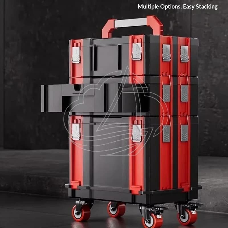 Heavy Duty Lockable Metal Tool Chest Stackable Portable Storage Organizer Garage Workshop Auto Tool Box