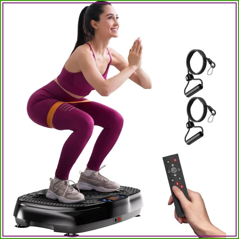 Vibration Plate Exercise Machine: TISSCARE Vibrating Plates for Weight Loss and Lymphatic Drainage, 400lbs Shake Plate Whole Body Workout Platform for Home Fitness Fat Burner Gifts