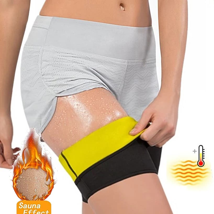 1 paio scaldamuscoli manicotti a compressione per coscia Shapers per coscia compressione protezione per le gambe avvolge le maniche perdita di peso rifinitore per coscia