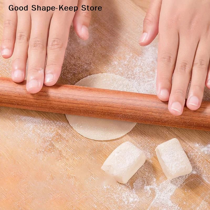 Mattarello in Legno da 25 cm per Uso Quotidiano, Antiaderente, per Impastare, per Pasticceria, Pizza e Uso in Cucina