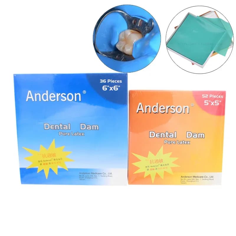 Treatment of radicular canal in latex Dental Dam Hygienic Restoration of teeth Dam Tool for oral hygiene Teeth cleaning Tool for whitening Accessory