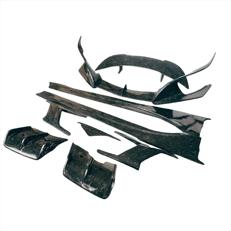 Refresh upper style body kit in forged carbon fiber for BMW I8 front lip Rear diffusers Side miniskirts Spoiler