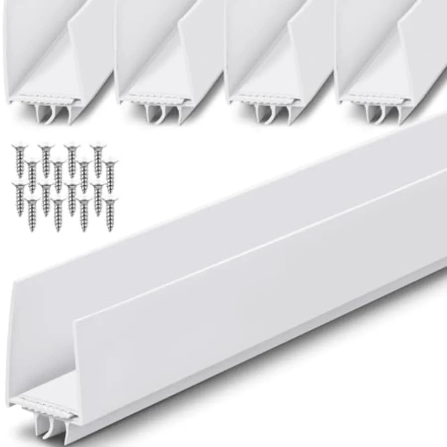 Set da 36 Guarnizioni Regolabili per Porta, Guarnizione Inferiore da 5 Pollici, Ricambi per Sigillatura Sottoporta, Guarnizione Antivento per Soglia