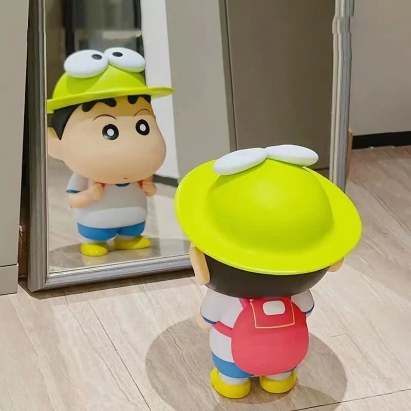 13CM Hot Crayon ShinChans Accessori Ornamentali Fatti a Mano a Forma di Rana Shin Chan, Bambole Decorative, Simpatici Regali di Compleanno per Ragazze da Scrivania