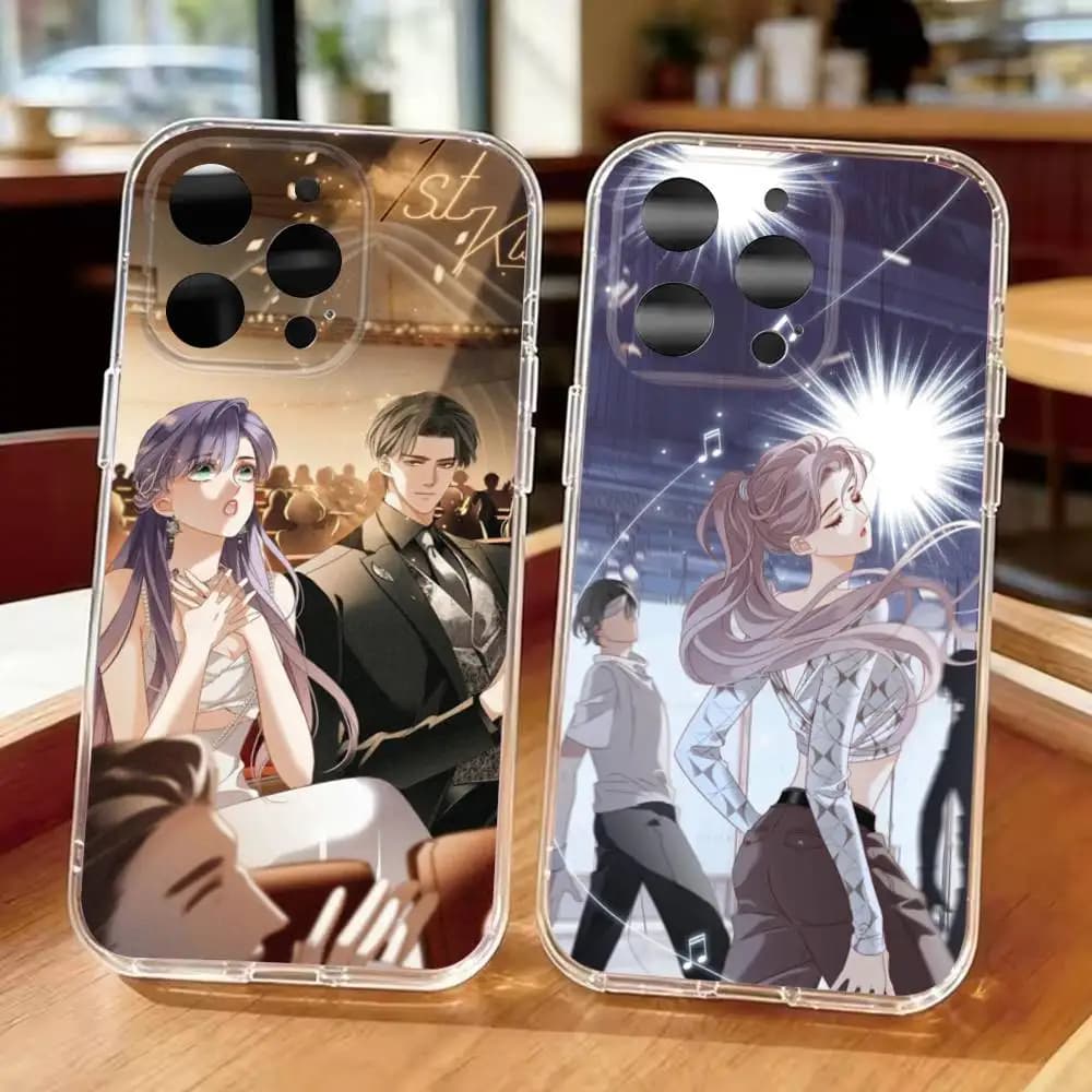1st Kiss Phone Case For Cell Iphone 16 15 11 13 14 Pro Max 7 8 Plus X Xr Max Se2020 12mini Transparent Cover