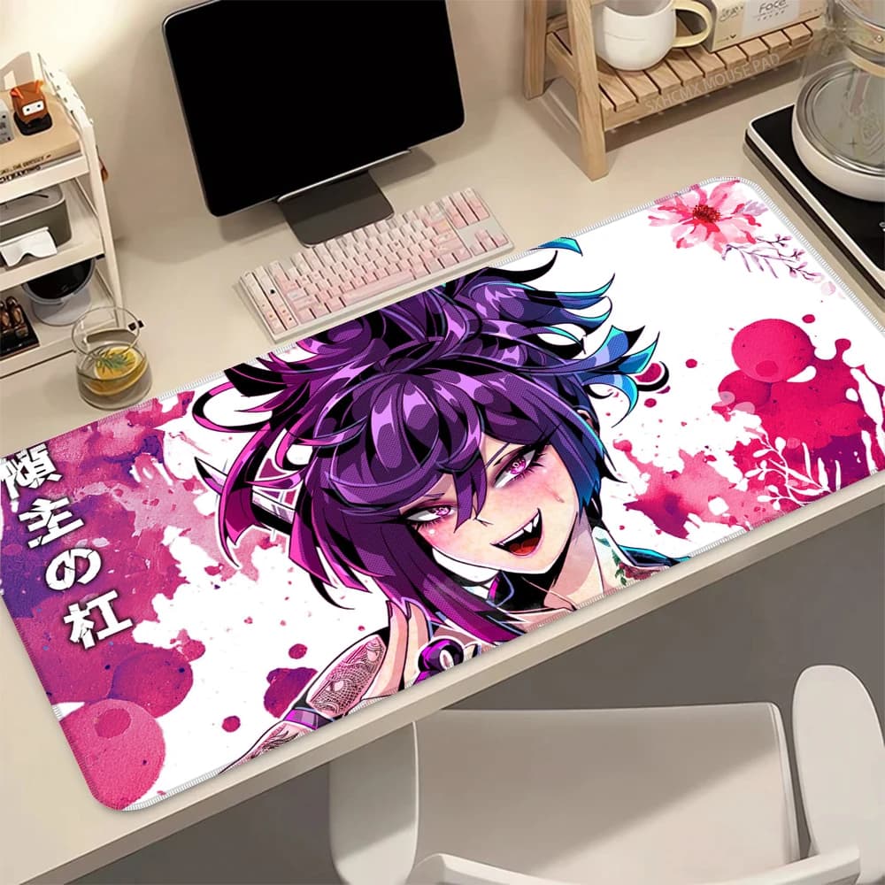 XXL 900x400mm Anime Cute Girl Gaming Mouse Pad, Non-Slip Rubber Base, HD Desk Mat for PC Laptop Office, Kawaii Gamer Mouse Mat