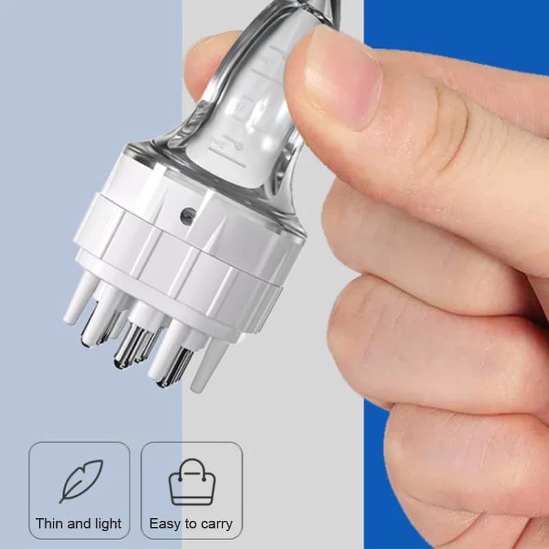 6Needle Portable Scalp Applicator Liquid Comb Massage Comb Essential Oil Liquid Guide Massager Anti Hair Loss Scalp Care Tool