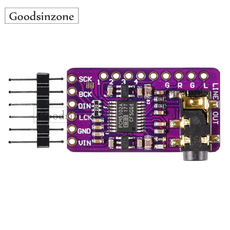 DAC I2S PCM5102A GY-PCM5102 Module I2S Card HAT Digital Audio Card PCM5102 for Raspberry Pi