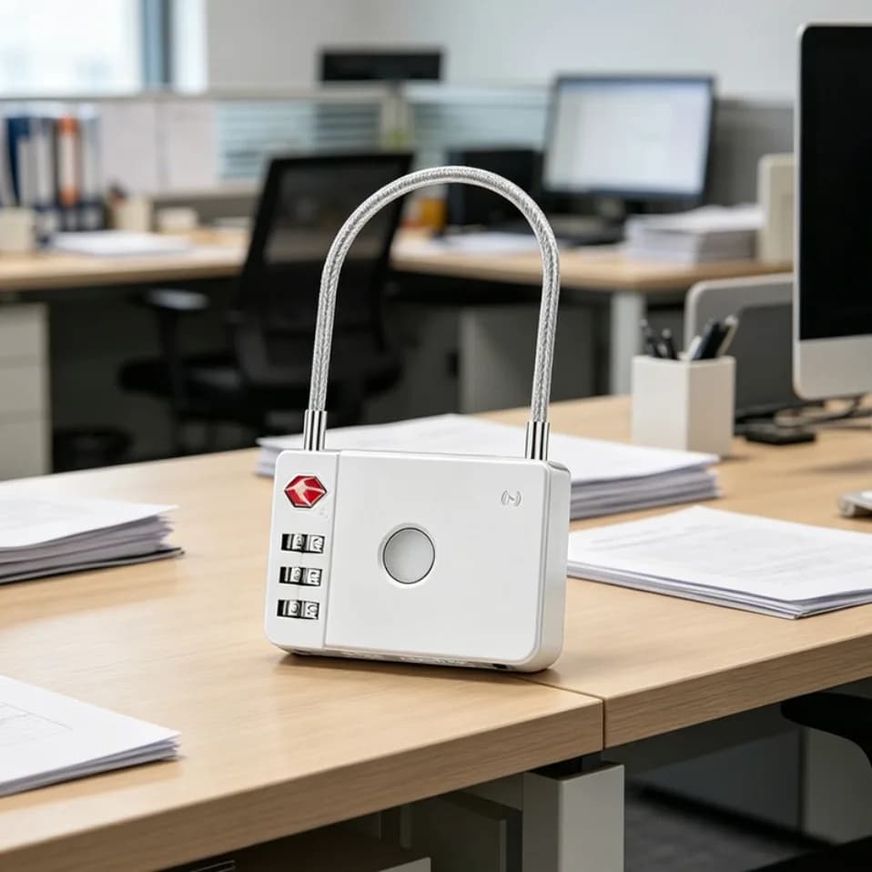 Smart Lock for Suitcases Resettable 3 Digit Padlock with Combination Waterproof and Heavy Duty Combination Padlock Outdoor