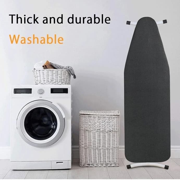 Copri Asse da Stiro 140x50cm, Resistente, con Bordo Elastico, Riflettente al Calore, per Utensili Domestici e Accessori per Stiratura
