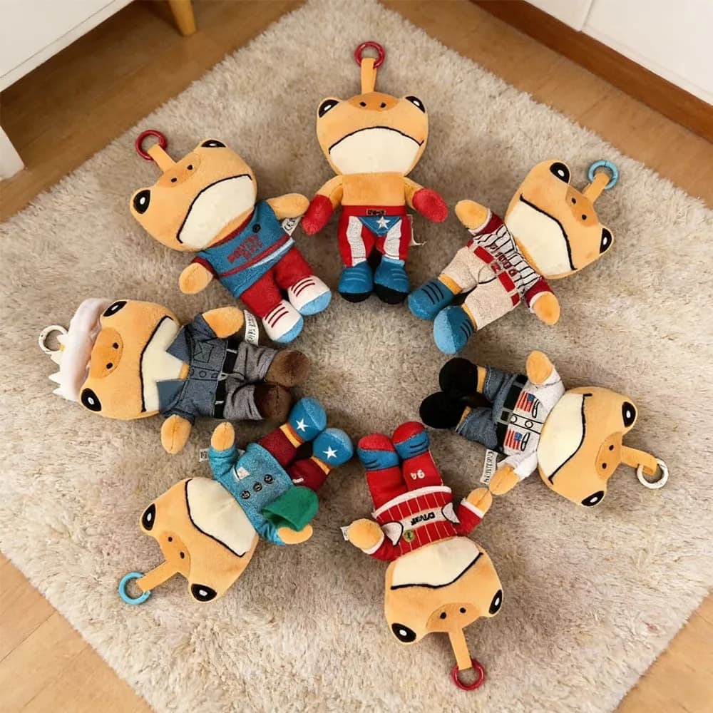 Peluche stile rana portoricana, peluche Bad Bunny El Sapo Concho, regalo da collezione unico e raro per i fan, regali di compleanno
