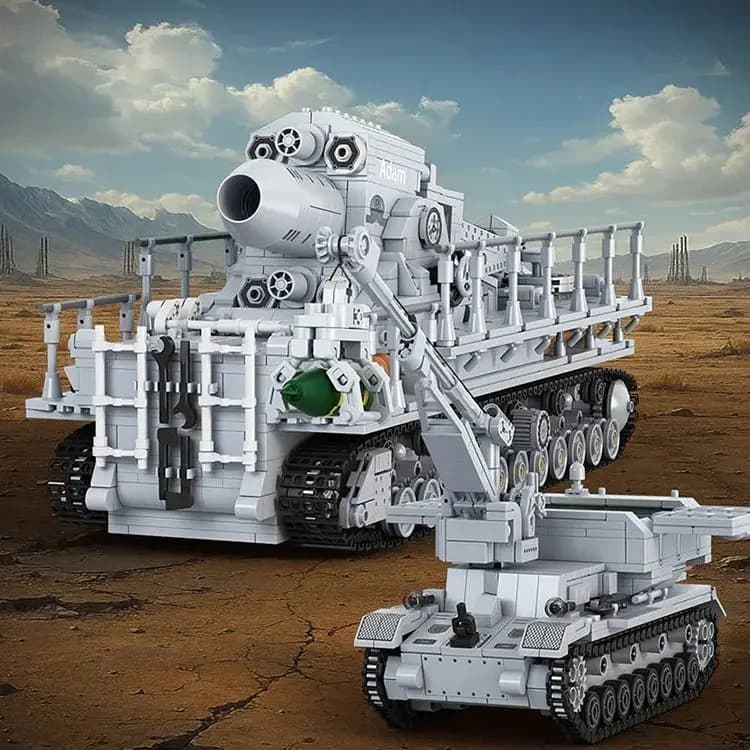 2875 Pezzi Blocchi da Costruzione Militari Karl-Gerat, Modello di Veicolo Mortaio Semovente, Gioco di Costruzione per Adulti e Bambini