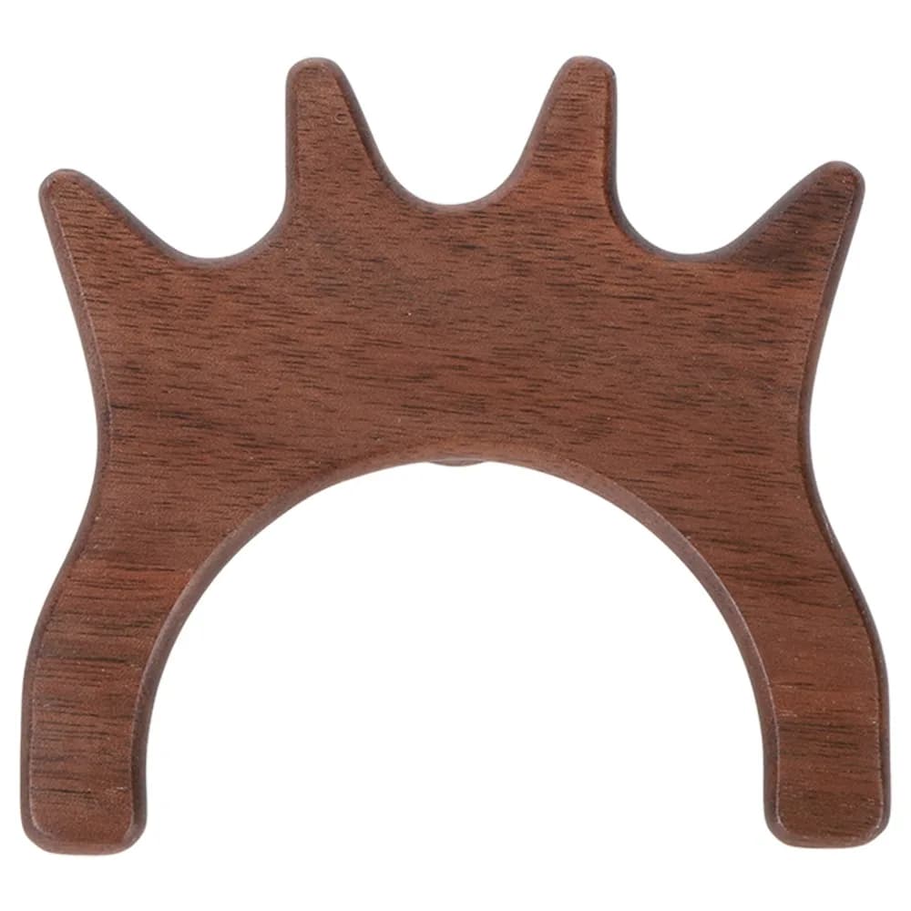 Testa del ponte per stecca da biliardo in legno Forcella alta Forcella bassa Accessorio per stecca da biliardo Testa del ponte per biliardo con finitura lucida in legno di noce