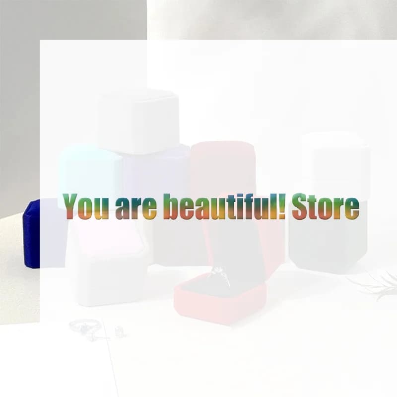 Jewelry Ring Display Case Earring Storage Organizer Portable Square Lid Open Jewelry Earrings Packaging Gift Box