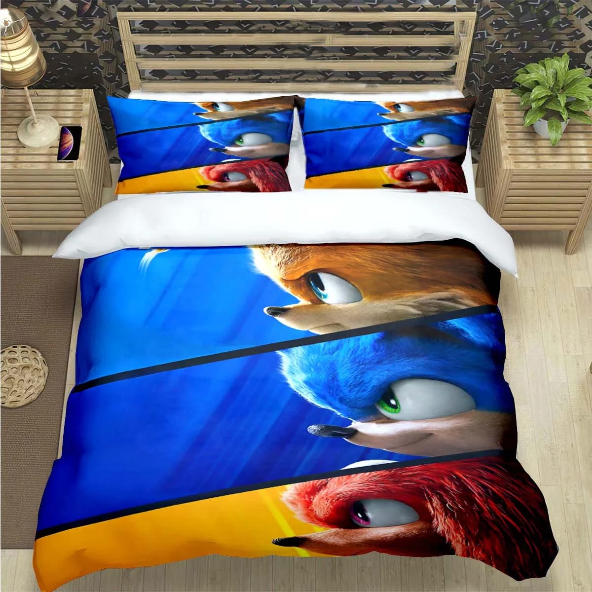Moda Cartoon Ruolo Personaggi Stampa Set di biancheria da letto Copripiumino Piumino Letto Giovani Bambini Ragazza Ragazzi Regalo di compleanno di lusso