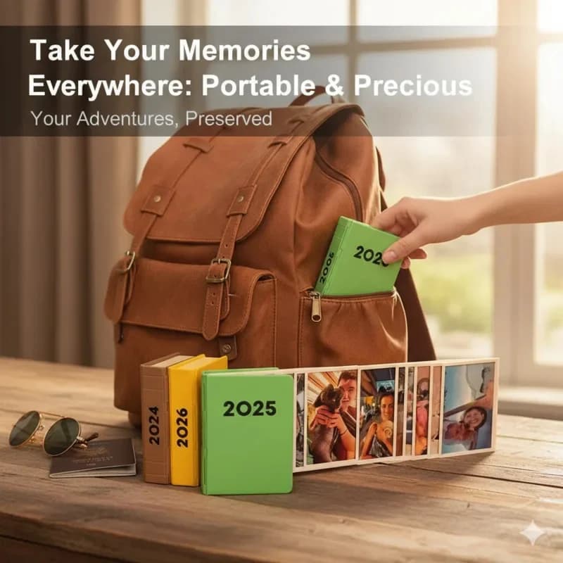 Photo Album 3D Printed Fai-da-Te, Creative Frame in PLA for Sliding Photos, Home Decoration, New Gift