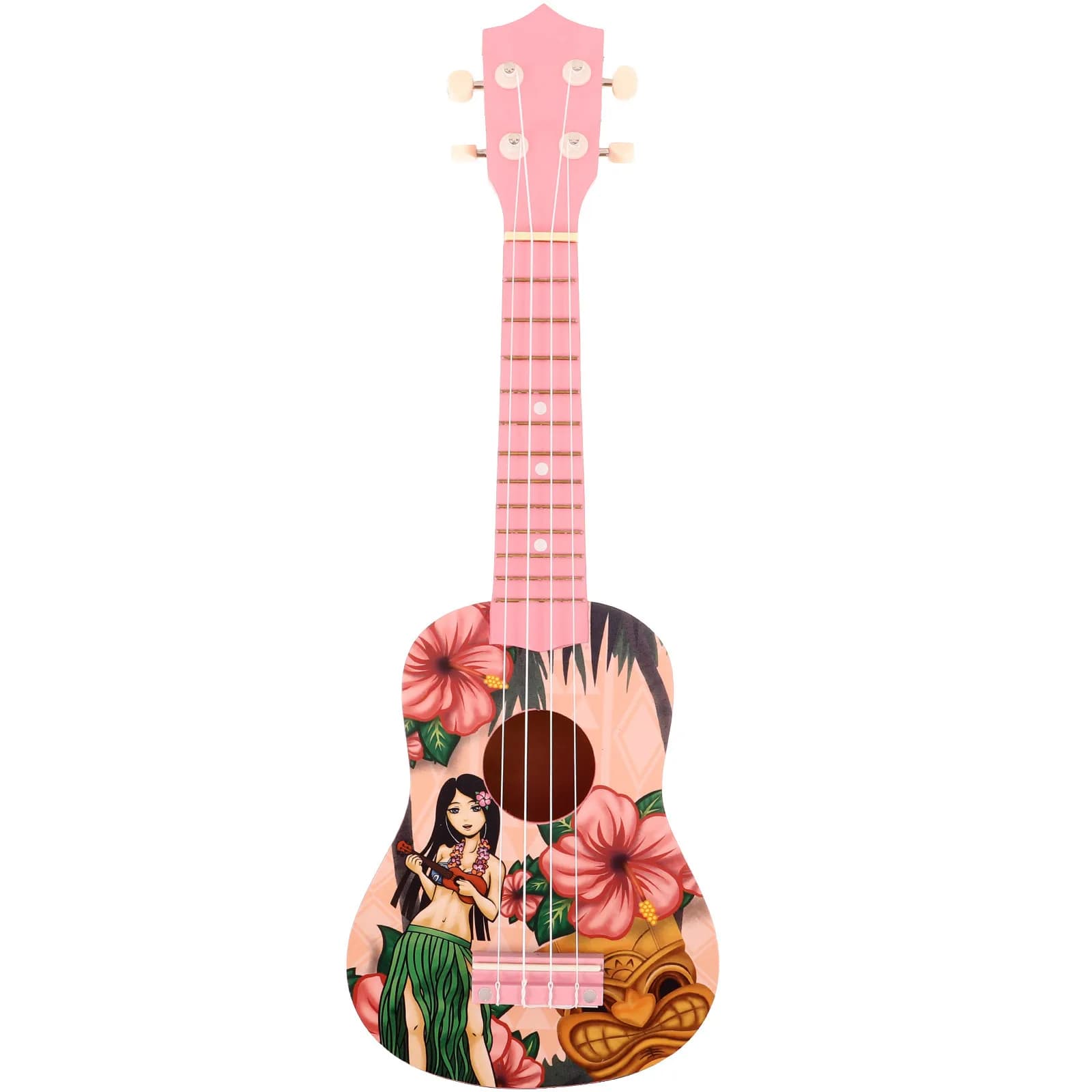 Ukulele da Concerto in Legno di Sapele con Design in Carbonio, Strumento Musicale a 4 Corde per Adulti