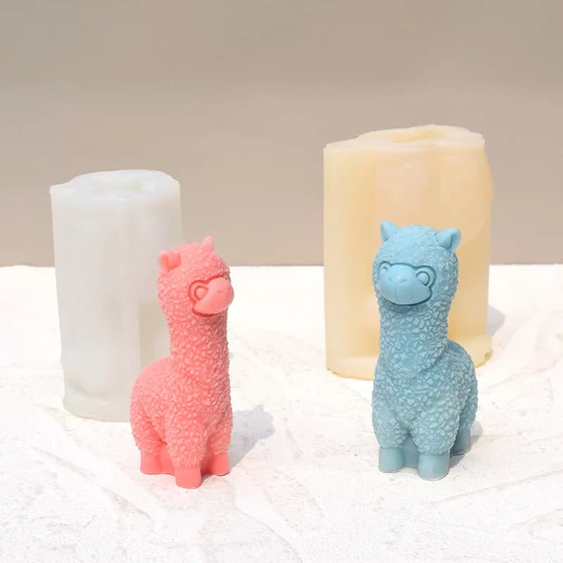 Stampo in Silicone per Candele a Forma di Pecora, Stampo per Candele Aromaterapiche Fatte a Mano, Stampo per Gesso, Sapone, Resina Epossidica, Decorazione Casa sg0043-fro