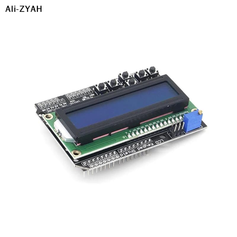【Ahy】1602 LCD Keypad Shield LCD1602 Modulo Display LCD 1602 per ATMEGA328 ATMEGA2560 Raspberry Pi Schermo Blu